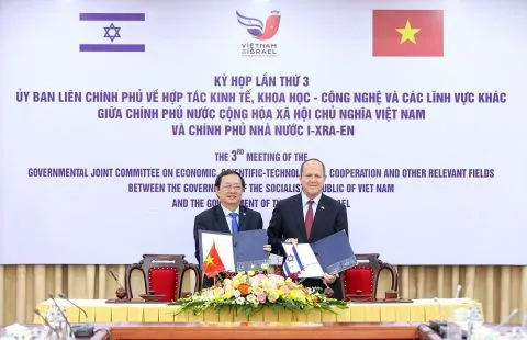 Việt Nam - Israel: Ký kết Nghị định thư về hợp tác Khoa học và Công nghệ